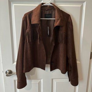 New with tags! Banana Republic Factory Vegan Suede Jacket (XL)
